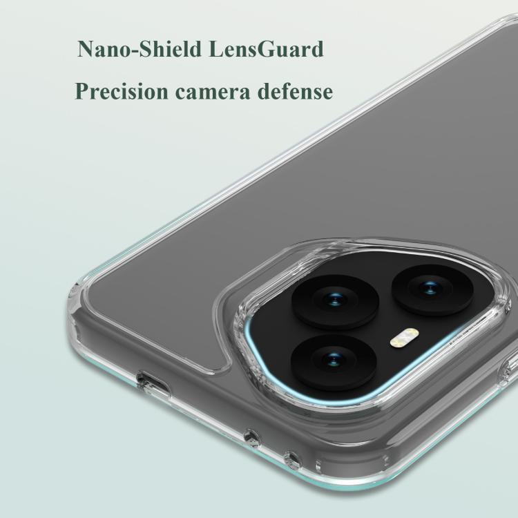 For Honor 400 Pro Global 160.8mm LeReach TOC Clear Series Dual-Composite Armor TPU + Acrylic Shockproof Phone Case - Transparent