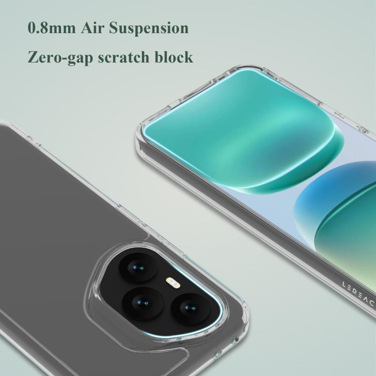 For Honor 400 Pro Global 160.8mm LeReach TOC Clear Series Dual-Composite Armor TPU + Acrylic Shockproof Phone Case - Transparent