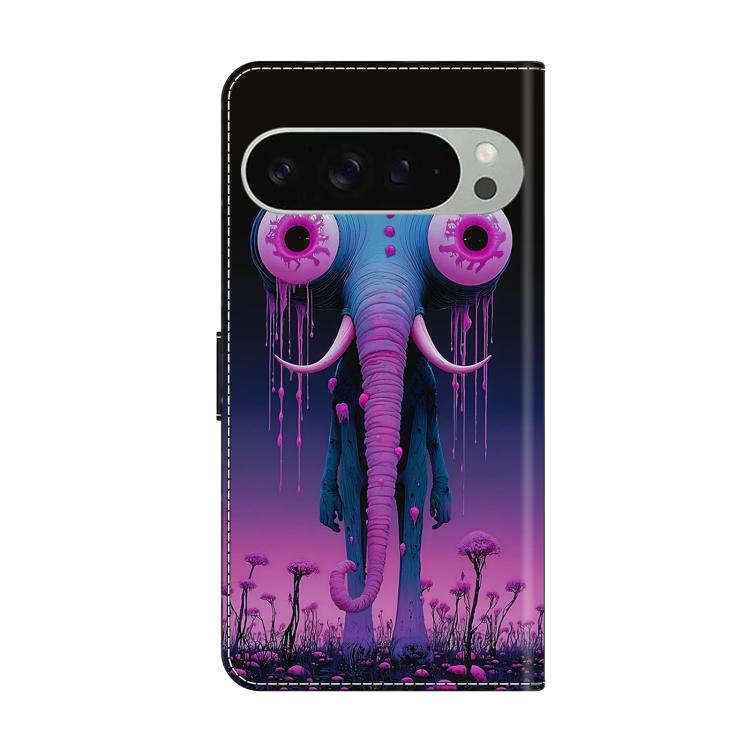 For Google Pixel 10 Pro XL Crystal-Like Painted Vegan Leather Phone Case