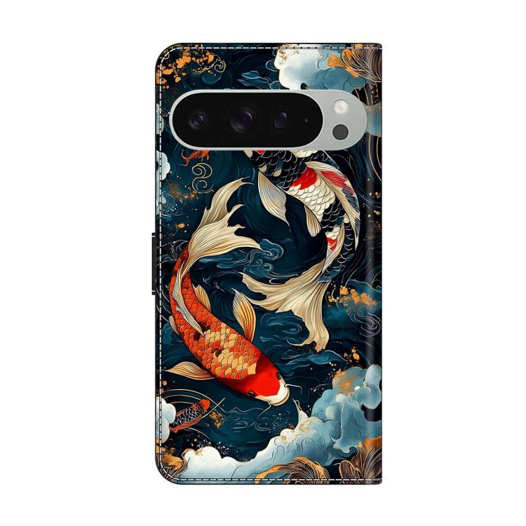 For Google Pixel 10 Pro XL Crystal-Like Painted Vegan Leather Phone Case