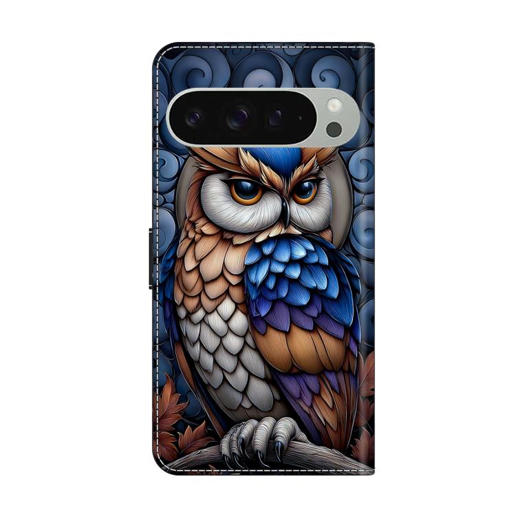 For Google Pixel 10 Pro XL Crystal-Like Painted Vegan Leather Phone Case