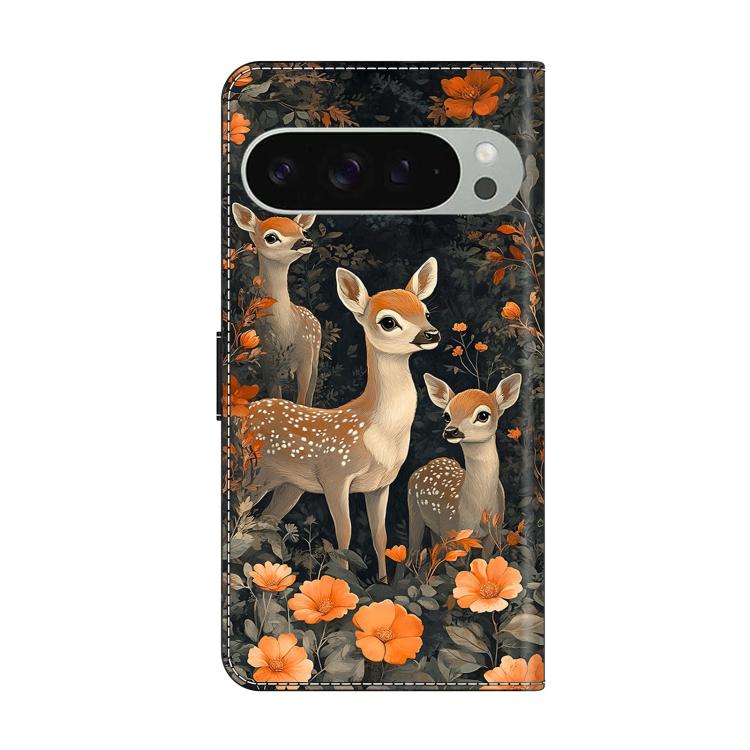 For Google Pixel 10 Pro XL Crystal-Like Painted Vegan Leather Phone Case