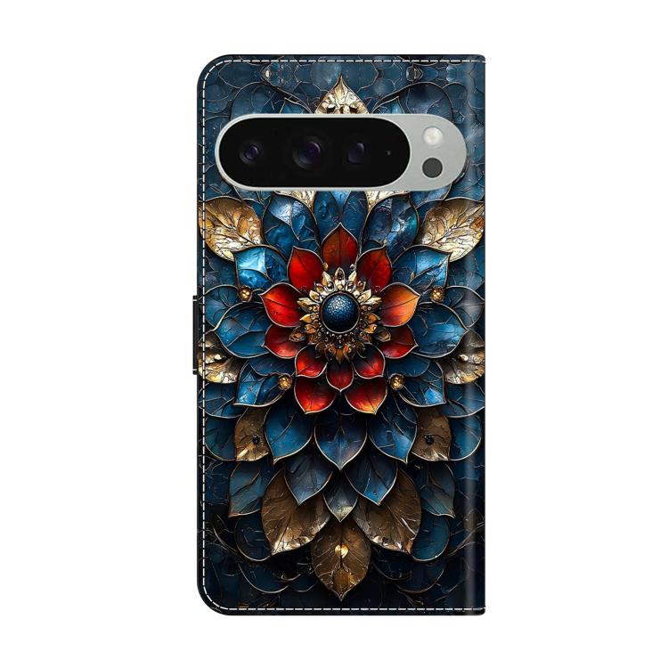 For Google Pixel 10 Pro XL Crystal-Like Painted Vegan Leather Phone Case