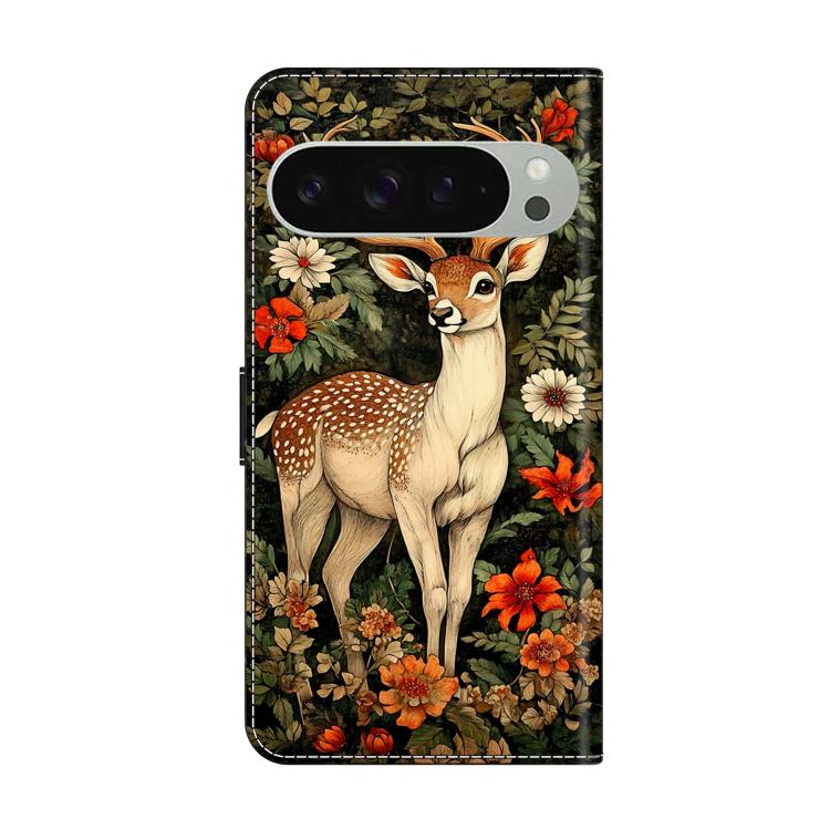 For Google Pixel 10 Pro XL Crystal-Like Painted Vegan Leather Phone Case