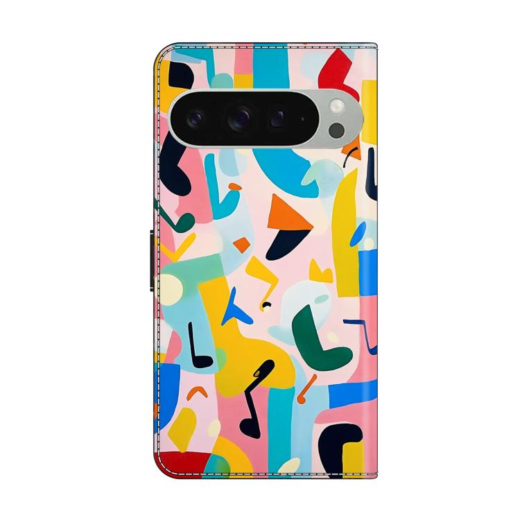 For Google Pixel 10 Pro XL Crystal-Like Painted Vegan Leather Phone Case