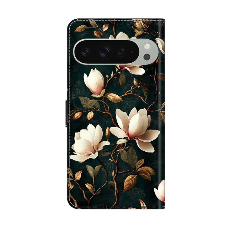 For Google Pixel 9 Pro XL Crystal-Like Painted Vegan Leather Phone Case