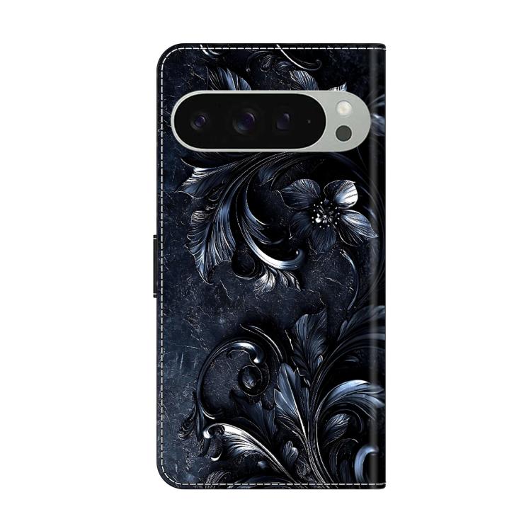 For Google Pixel 9 Pro XL Crystal-Like Painted Vegan Leather Phone Case