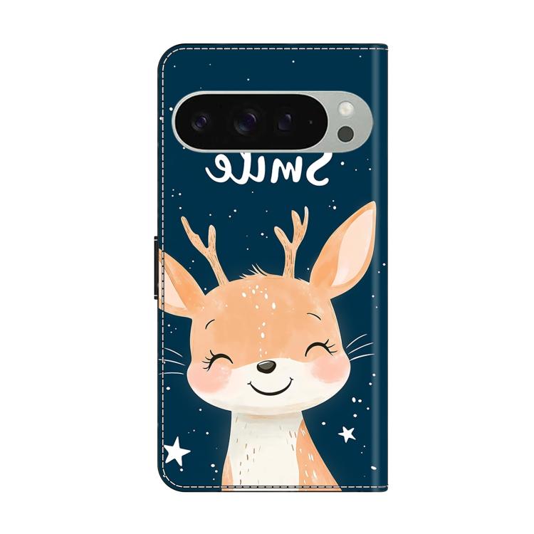 For Google Pixel 9 Pro XL Crystal-Like Painted Vegan Leather Phone Case
