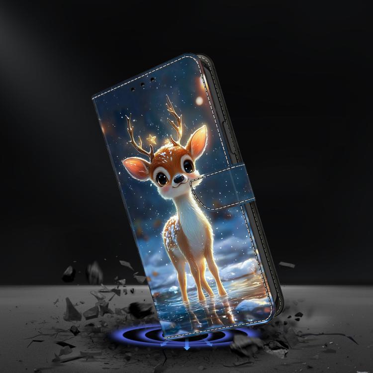 For Google Pixel 9 Pro XL Crystal-Like Painted Vegan Leather Phone Case