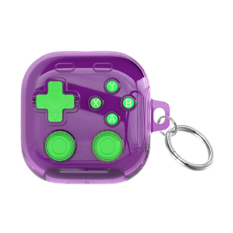 For Galaxy Buds4 / Buds4 Pro XDcase Transparent Retro Game Console Design Earbuds Case with Holder & Stress Relief Button