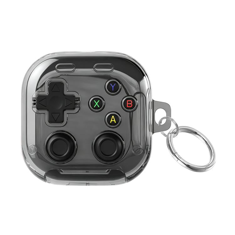 For Galaxy Buds4 / Buds4 Pro XDcase Transparent Retro Game Console Design Earbuds Case with Holder & Stress Relief Button