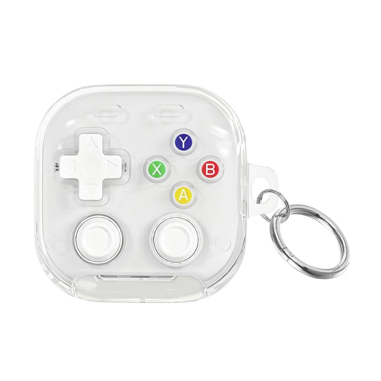 For Galaxy Buds4 / Buds4 Pro XDcase Transparent Retro Game Console Design Earbuds Case with Holder & Stress Relief Button