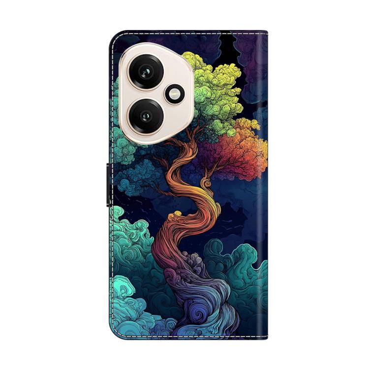 For Honor 400 Global 156.5mm Crystal-Like Painted Vegan Leather Phone Case
