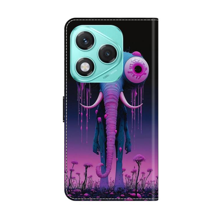 For Honor 400 Lite Global Crystal-Like Painted Vegan Leather Phone Case