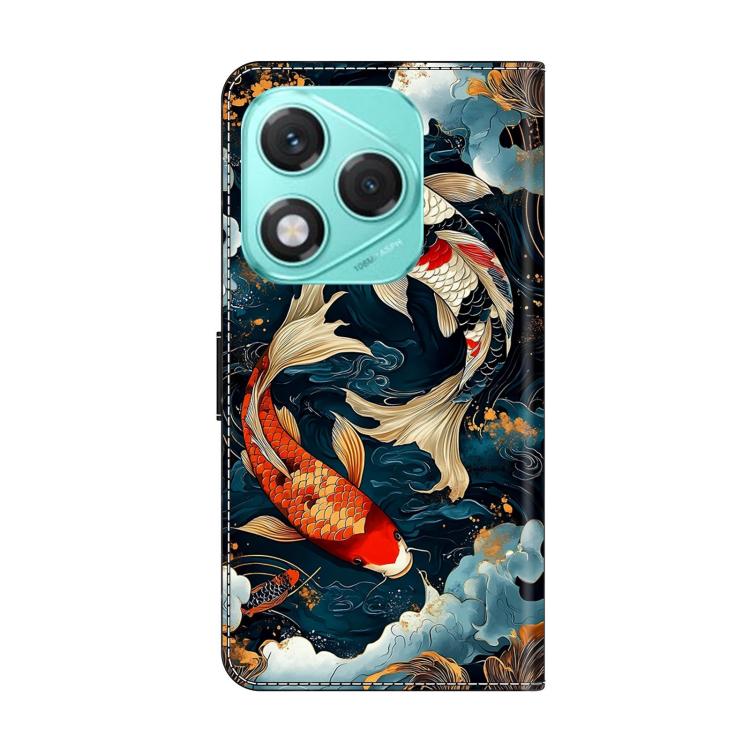 For Honor 400 Lite Global Crystal-Like Painted Vegan Leather Phone Case