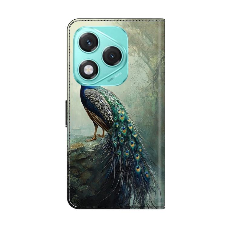 For Honor 400 Lite Global Crystal-Like Painted Vegan Leather Phone Case