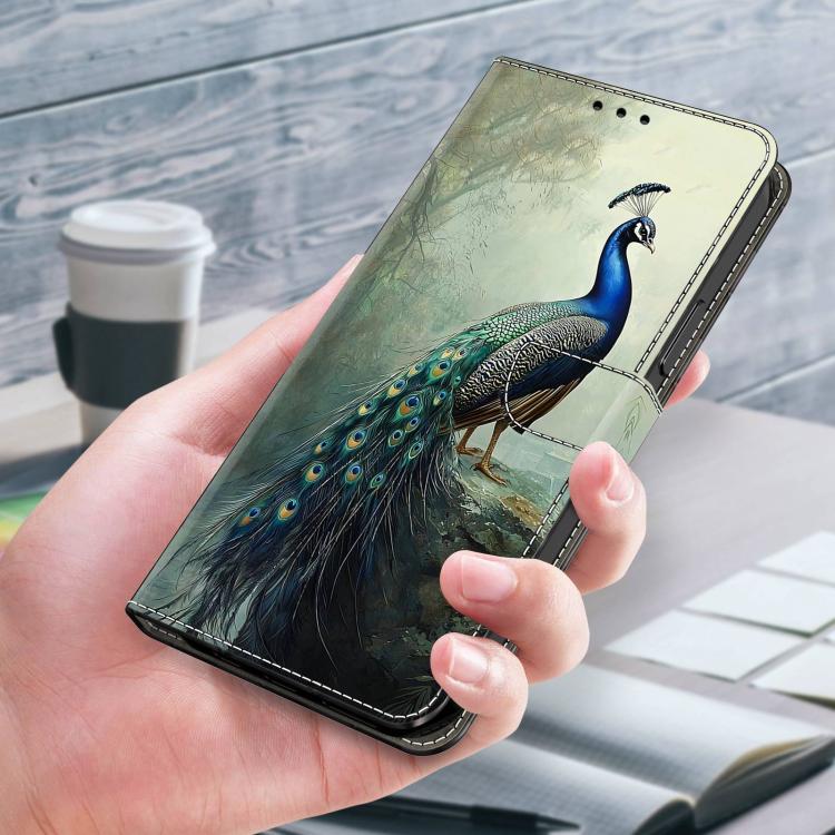 For Honor 400 Lite Global Crystal-Like Painted Vegan Leather Phone Case