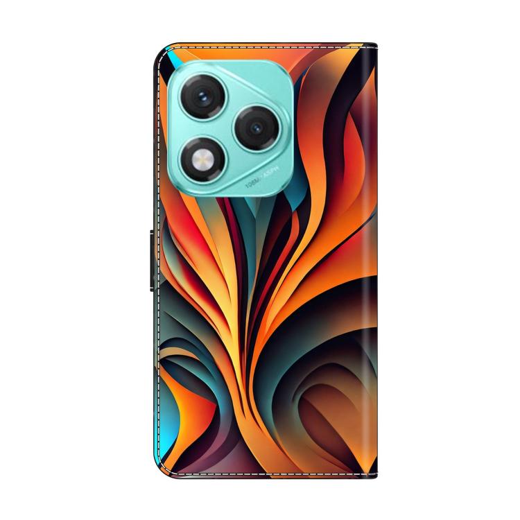 For Honor 400 Lite Global Crystal-Like Painted Vegan Leather Phone Case