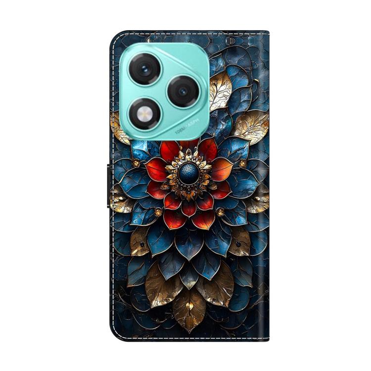 For Honor 400 Lite Global Crystal-Like Painted Vegan Leather Phone Case