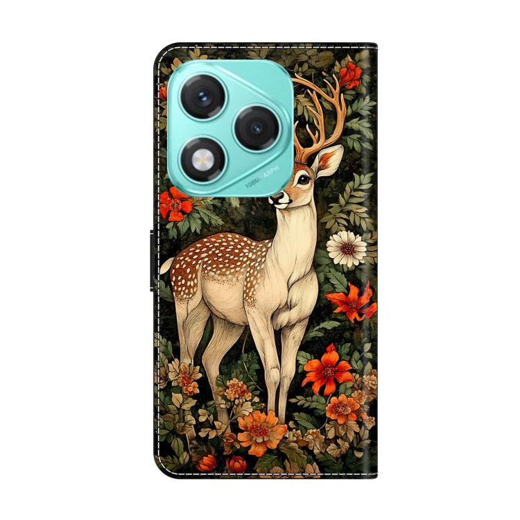 For Honor 400 Lite Global Crystal-Like Painted Vegan Leather Phone Case