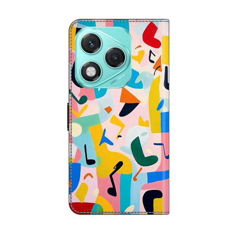 For Honor 400 Lite Global Crystal-Like Painted Vegan Leather Phone Case