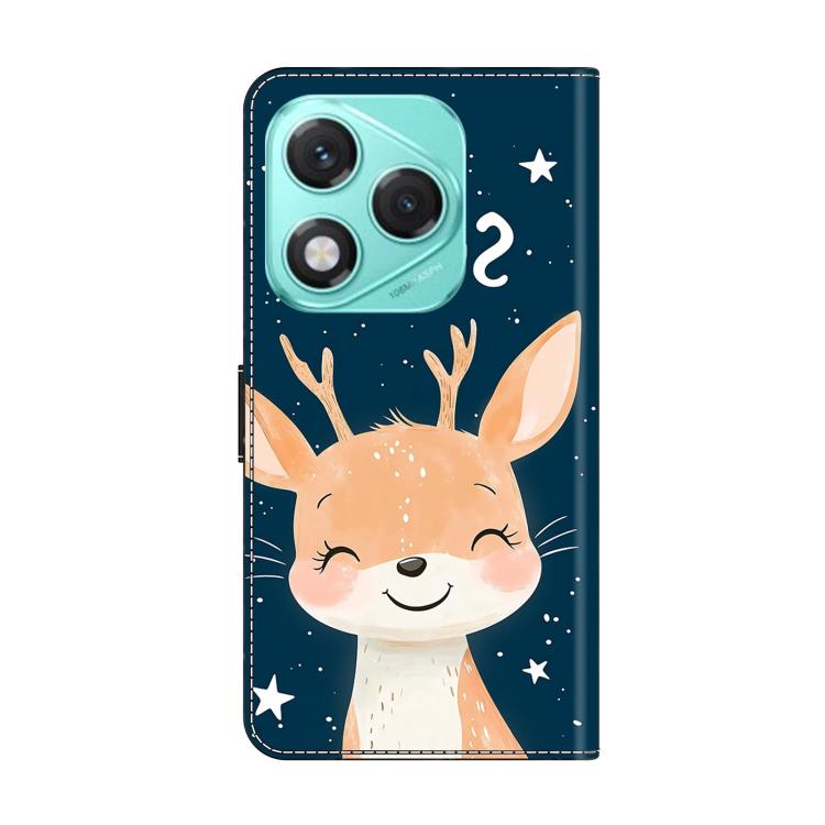 For Honor 400 Lite Global Crystal-Like Painted Vegan Leather Phone Case
