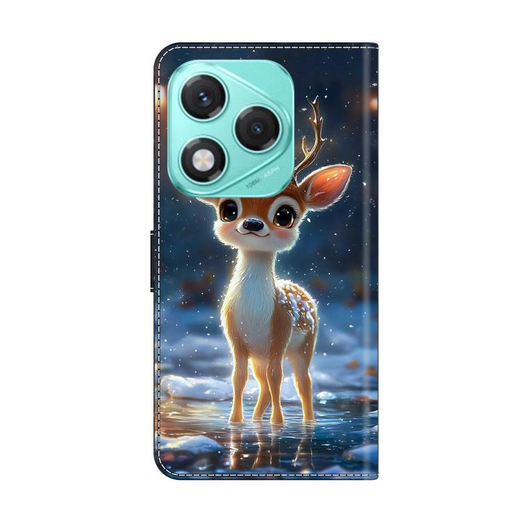 For Honor 400 Lite Global Crystal-Like Painted Vegan Leather Phone Case