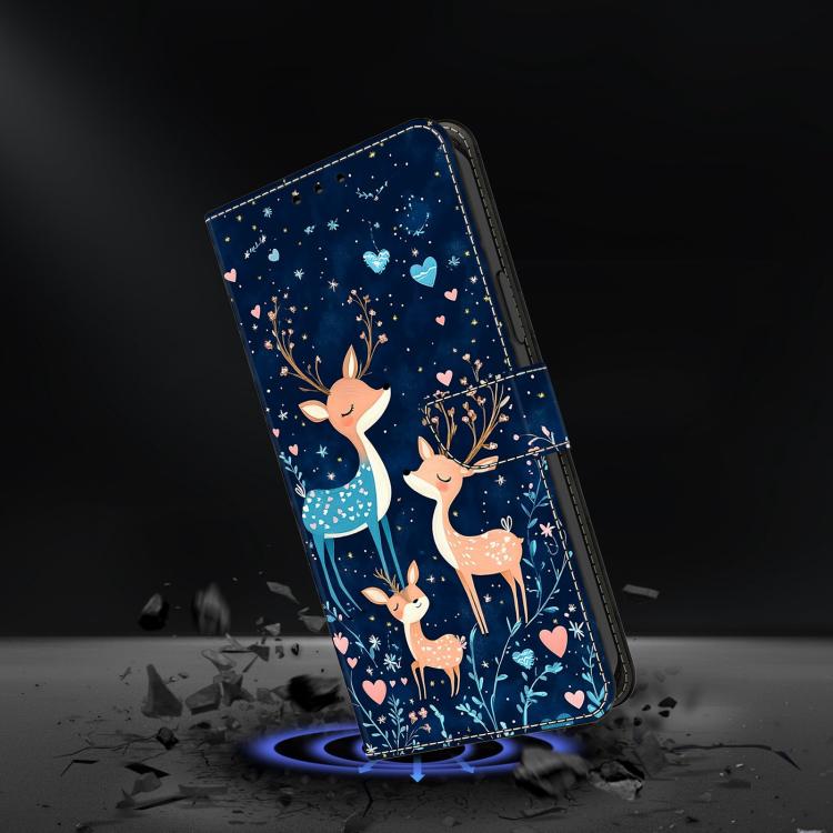 For Honor 400 Lite Global Crystal-Like Painted Vegan Leather Phone Case