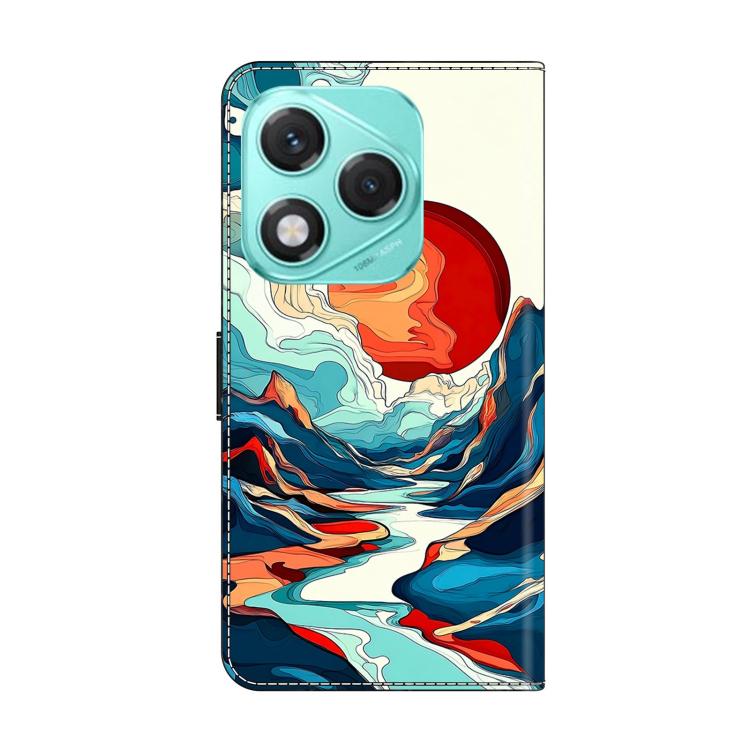 For Honor 400 Lite Global Crystal-Like Painted Vegan Leather Phone Case