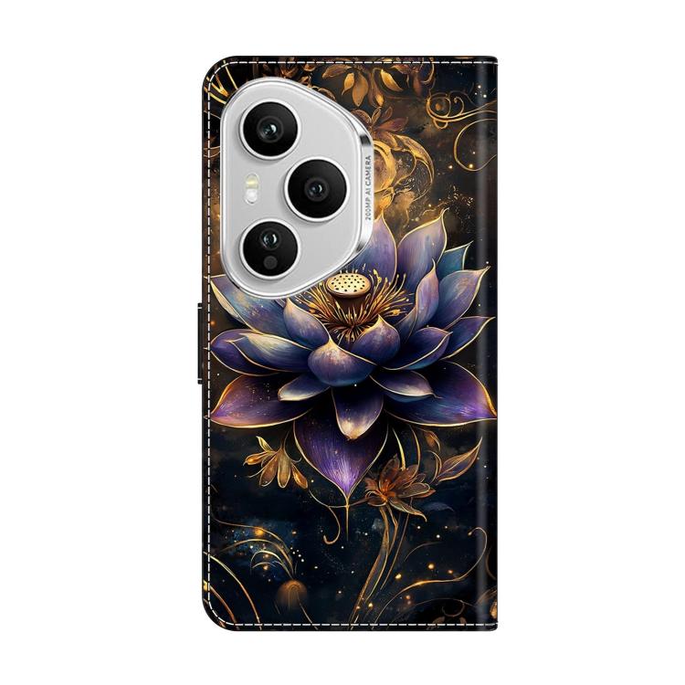 For Honor 400 Pro Global 160.8mm Crystal-Like Painted Vegan Leather Phone Case
