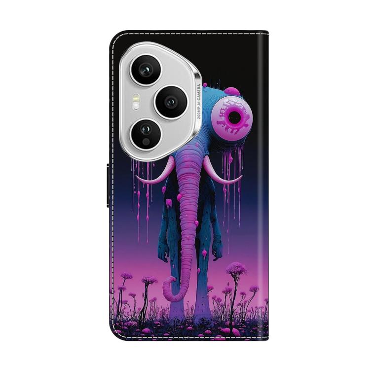 For Honor 400 Pro Global 160.8mm Crystal-Like Painted Vegan Leather Phone Case