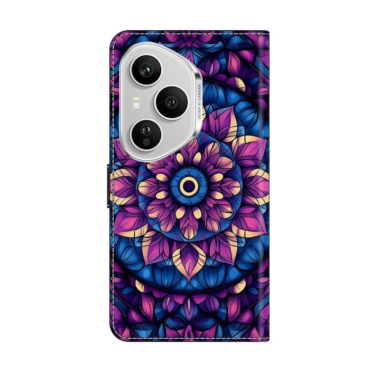 For Honor 400 Pro Global 160.8mm Crystal-Like Painted Vegan Leather Phone Case