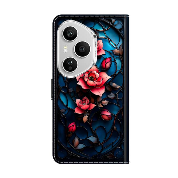 For Honor 400 Pro Global 160.8mm Crystal-Like Painted Vegan Leather Phone Case