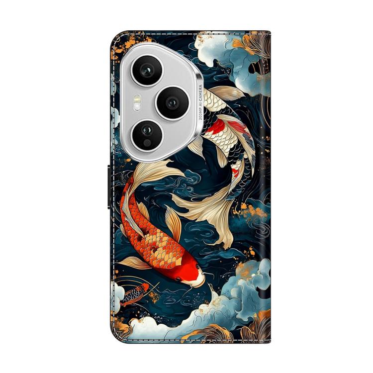 For Honor 400 Pro Global 160.8mm Crystal-Like Painted Vegan Leather Phone Case