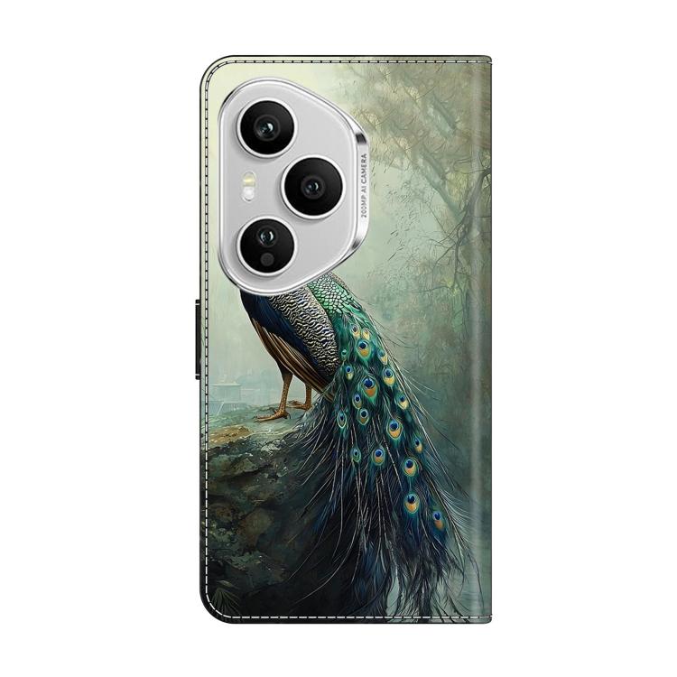 For Honor 400 Pro Global 160.8mm Crystal-Like Painted Vegan Leather Phone Case