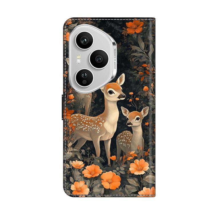 For Honor 400 Pro Global 160.8mm Crystal-Like Painted Vegan Leather Phone Case