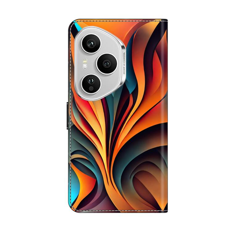 For Honor 400 Pro Global 160.8mm Crystal-Like Painted Vegan Leather Phone Case