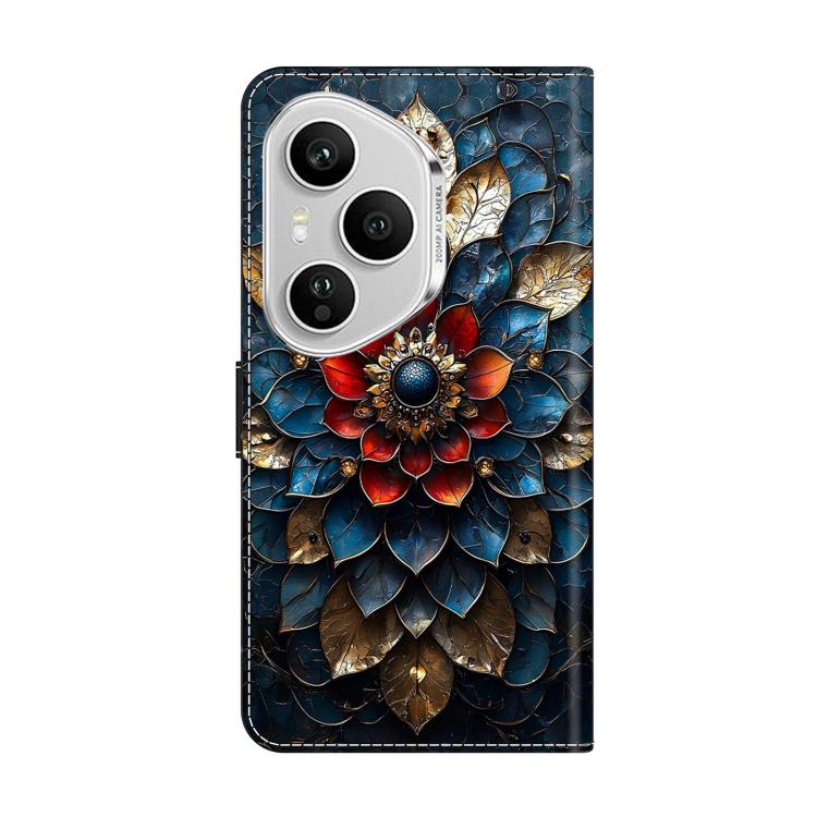 For Honor 400 Pro Global 160.8mm Crystal-Like Painted Vegan Leather Phone Case