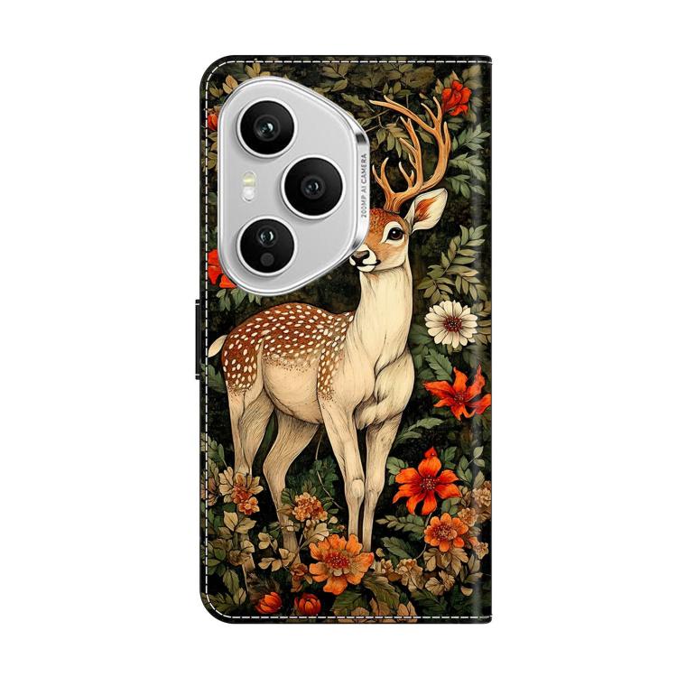 For Honor 400 Pro Global 160.8mm Crystal-Like Painted Vegan Leather Phone Case