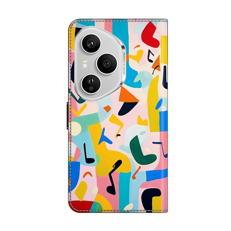 For Honor 400 Pro Global 160.8mm Crystal-Like Painted Vegan Leather Phone Case