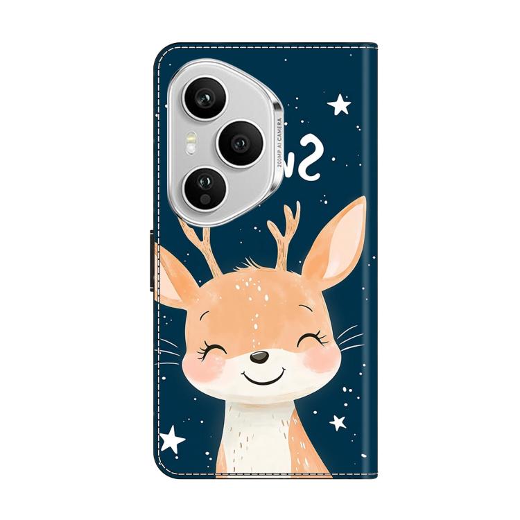 For Honor 400 Pro Global 160.8mm Crystal-Like Painted Vegan Leather Phone Case
