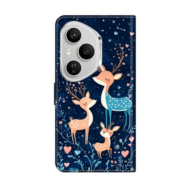For Honor 400 Pro Global 160.8mm Crystal-Like Painted Vegan Leather Phone Case