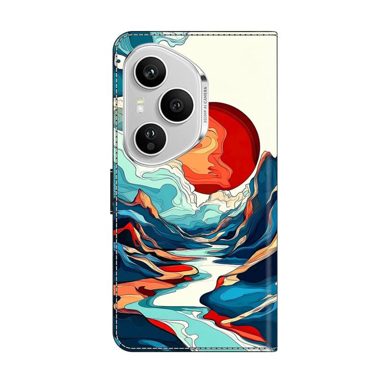 For Honor 400 Pro Global 160.8mm Crystal-Like Painted Vegan Leather Phone Case