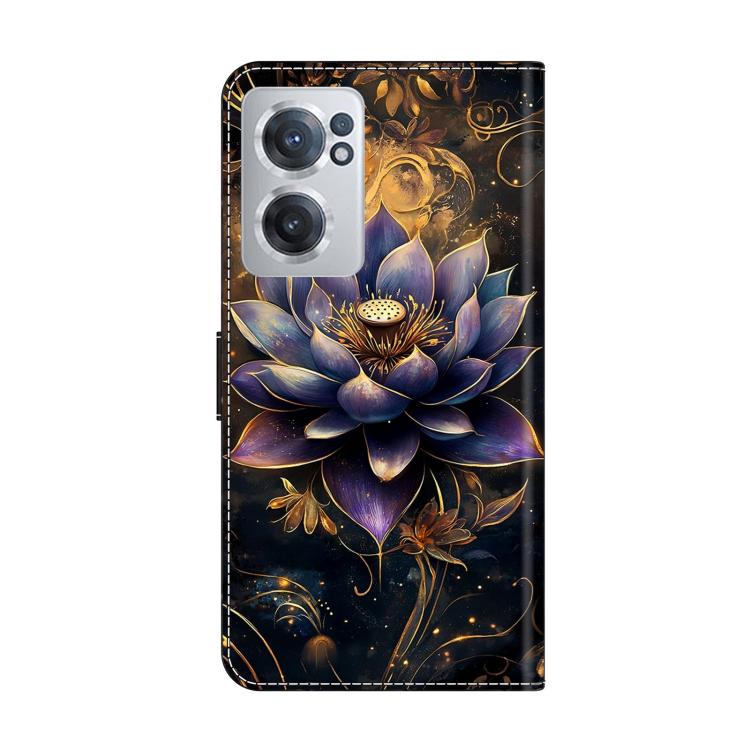 For OnePlus Nord CE 2 5G Crystal-Like Painted Vegan Leather Phone Case