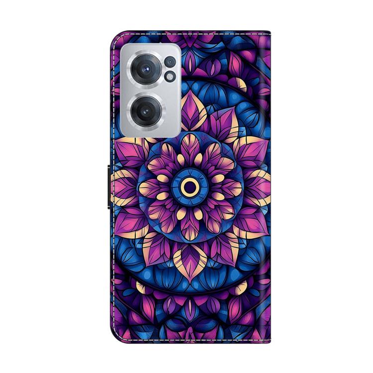 For OnePlus Nord CE 2 5G Crystal-Like Painted Vegan Leather Phone Case