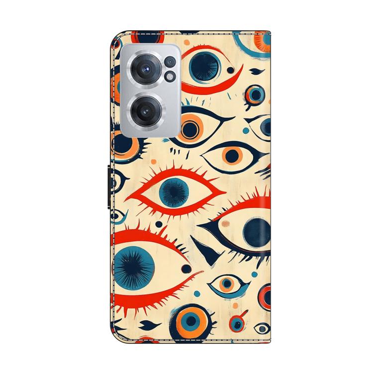 For OnePlus Nord CE 2 5G Crystal-Like Painted Vegan Leather Phone Case