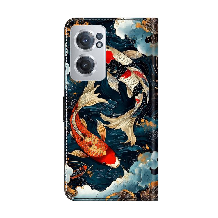 For OnePlus Nord CE 2 5G Crystal-Like Painted Vegan Leather Phone Case