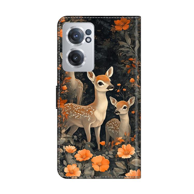 For OnePlus Nord CE 2 5G Crystal-Like Painted Vegan Leather Phone Case