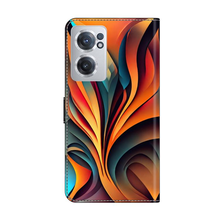 For OnePlus Nord CE 2 5G Crystal-Like Painted Vegan Leather Phone Case