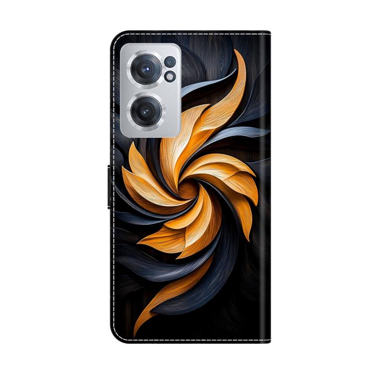 For OnePlus Nord CE 2 5G Crystal-Like Painted Vegan Leather Phone Case
